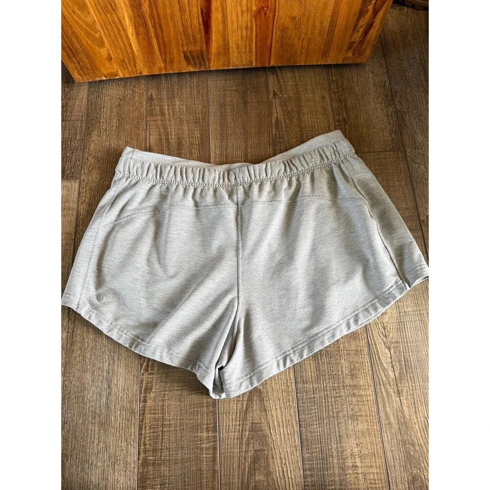 Lululemon Inner Glow 3” Shorts Sz. 14 Heathered Medium Grey